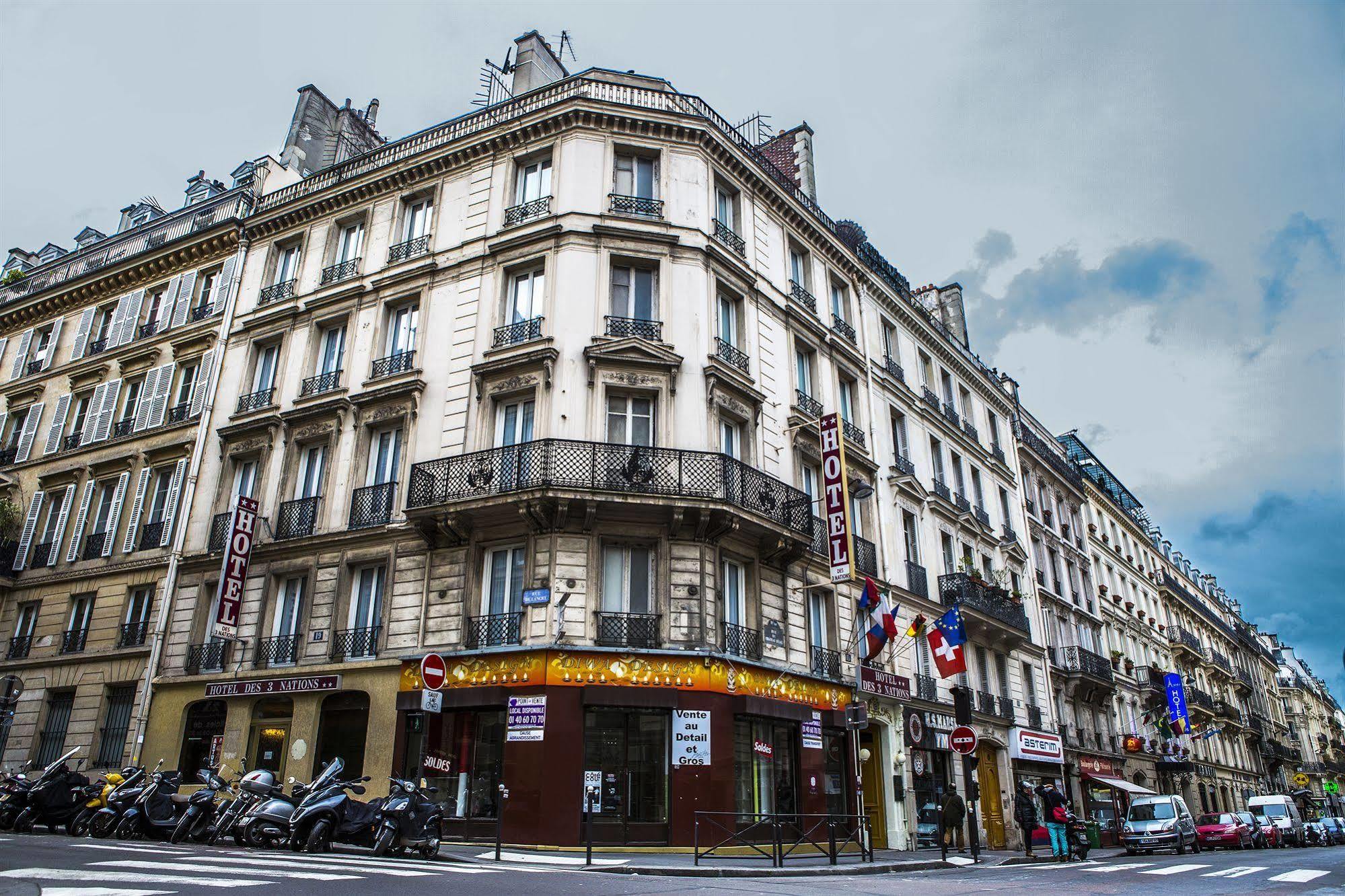 Hotel Des 3 Nations Paris Exteriör bild